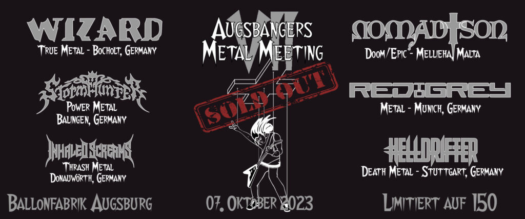 Augsbangers Metal Meeting 7.10.2023, Ballonfabrik Augsburg